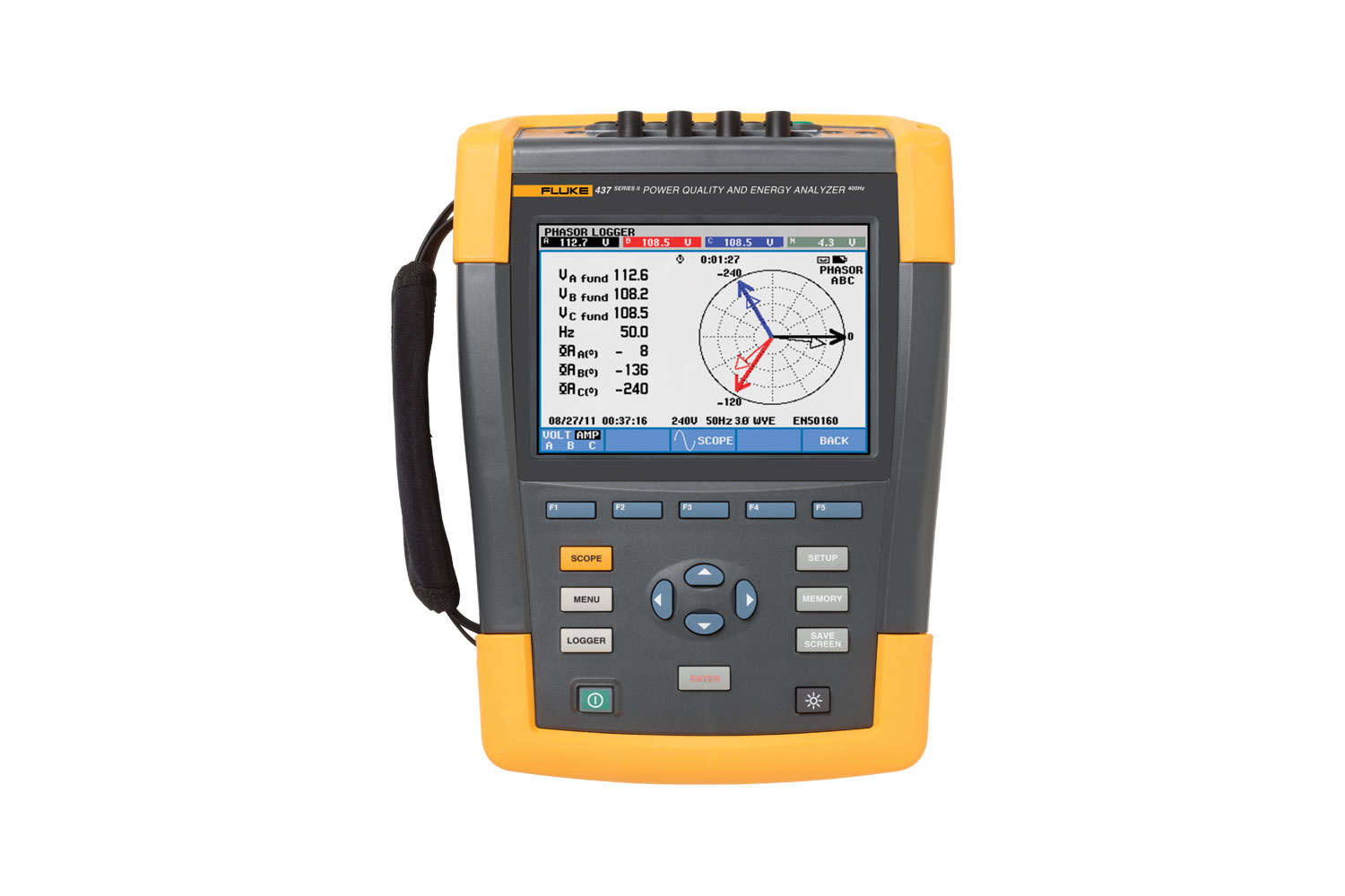 Fluke 437 系列 II 400Hz 電能質(zhì)量和能量分析儀